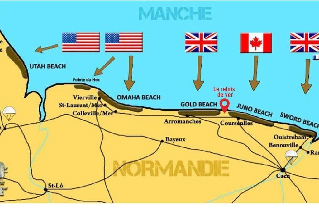 Gite Historique En Normandie Plages Du Debarquement Ver-sur-Mer Exterior photo